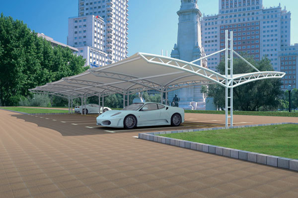 北京充電樁膜結(jié)構(gòu)雨棚從五方面著手選用合適膜材